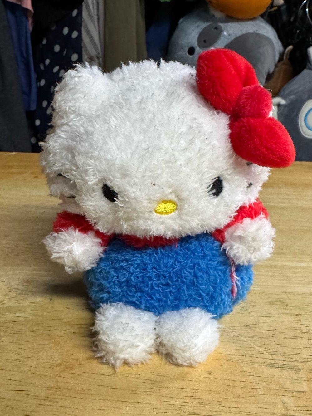 Hello Kitty Plush Toy - White, Red & Blue Cute Soft Doll